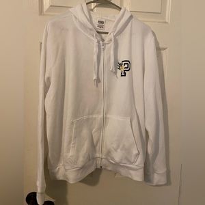 VS PINK Hoodie - White Floral XXL